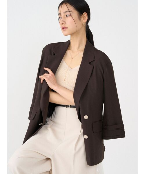 LAGUNAMOON（ラグナムーン）の「ラリエットニットプルオーバー（ニット/セーター・レディース・ライトブルー/ブラウン/ベージュ・FREE）」の9枚目の写真