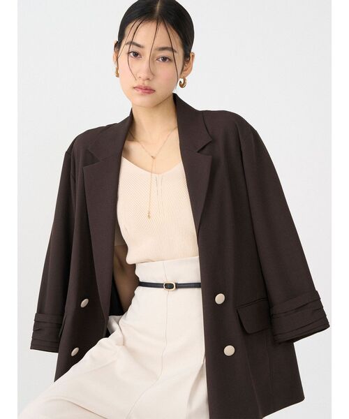 LAGUNAMOON（ラグナムーン）の「ラリエットニットプルオーバー（ニット/セーター・レディース・ライトブルー/ブラウン/ベージュ・FREE）」の10枚目の写真