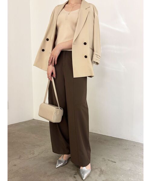 LAGUNAMOON（ラグナムーン）の「ラリエットニットプルオーバー（ニット/セーター・レディース・ライトブルー/ブラウン/ベージュ・FREE）」の21枚目の写真