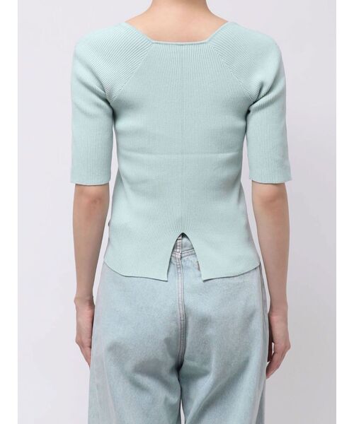 LAGUNAMOON(ラグナムーン)の「【UVカット】ラリエットニットプルオーバー 【夏服】(ニット/セーター・レディース・ライトブルー/ブラウン/ベージュ・FREE)」の9枚目の写真