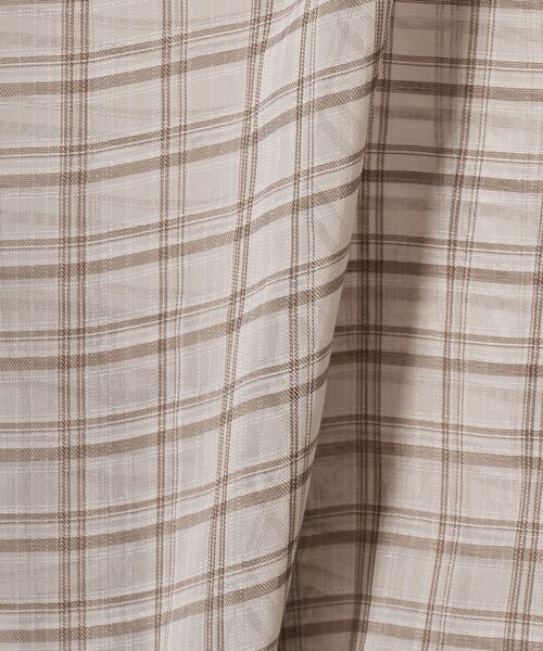 green label relaxing(グリーンレーベルリラクシング)の「シースルー チェック シャツ / キッズ 100cm-130cm(シャツ/ブラウス・キッズ・オフホワイト/ライトブルー・120cm/130cm/100cm/110cm)」の12枚目の写真