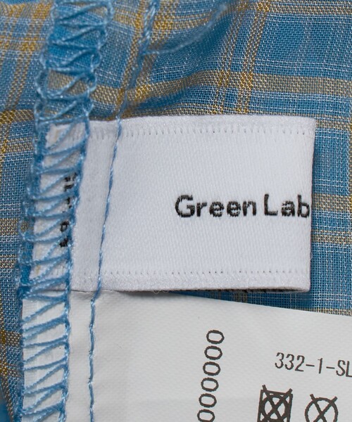 green label relaxing(グリーンレーベルリラクシング)の「シースルー チェック シャツ / キッズ 100cm-130cm(シャツ/ブラウス・キッズ・オフホワイト/ライトブルー・120cm/130cm/100cm/110cm)」の13枚目の写真