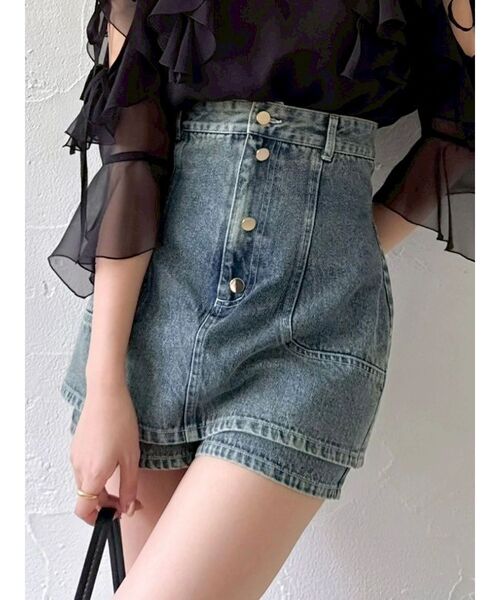 dazzlin(ダズリン)の「コルセットスカパン(デニムパンツ・レディース・オフホワイト/インディゴブルー/ブルー・MEDIUM/SMALL)」の21枚目の写真