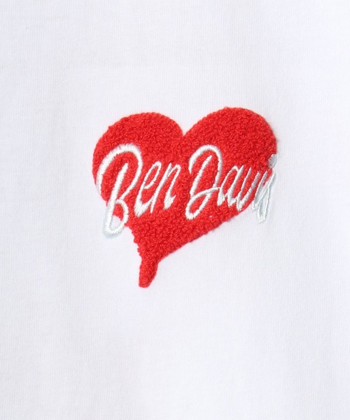 BEN DAVIS(ベンデイビス)の「BEN DAVIS/ベンデイビス HEART CHENILLE TEE/オーバーサイズ ストリート バックプリント ロゴ ワンポイント刺繍 半袖Tシャツ/レディース メンズ(Tシャツ/カットソー・メンズ・ホワイト/ネイビー/ブラック・M/L/XL)」の17枚目の写真