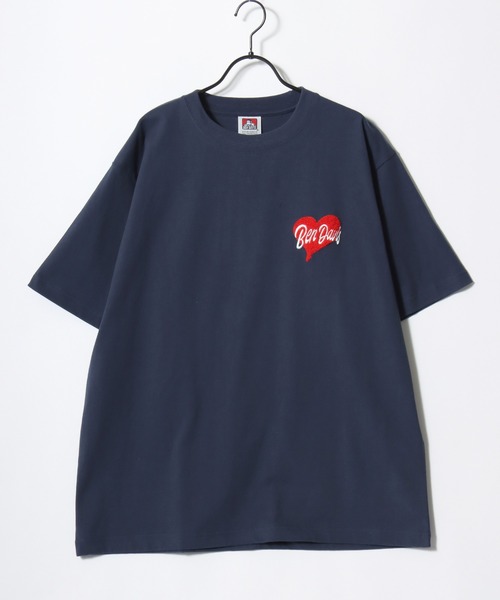 BEN DAVIS(ベンデイビス)の「BEN DAVIS/ベンデイビス HEART CHENILLE TEE/オーバーサイズ ストリート バックプリント ロゴ ワンポイント刺繍 半袖Tシャツ/レディース メンズ(Tシャツ/カットソー・メンズ・ホワイト/ネイビー/ブラック・M/L/XL)」の14枚目の写真