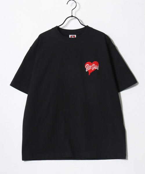 BEN DAVIS(ベンデイビス)の「BEN DAVIS/ベンデイビス HEART CHENILLE TEE/オーバーサイズ ストリート バックプリント ロゴ ワンポイント刺繍 半袖Tシャツ/レディース メンズ(Tシャツ/カットソー・メンズ・ホワイト/ネイビー/ブラック・M/L/XL)」の12枚目の写真