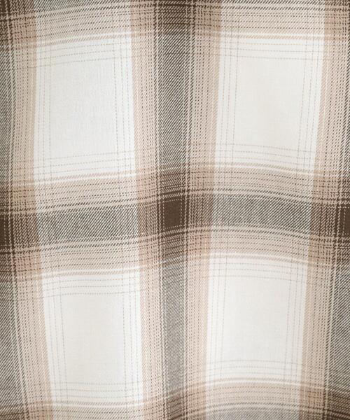 SHOO・LA・RUE（シューラルー）の「【洗濯機可/S-LL】涼しげで軽やかな フードチェックシャツ（シャツ/ブラウス・レディース・ライトイエロー系2/ホワイト系4/ブルー系6・04/03/02/01）」の15枚目の写真