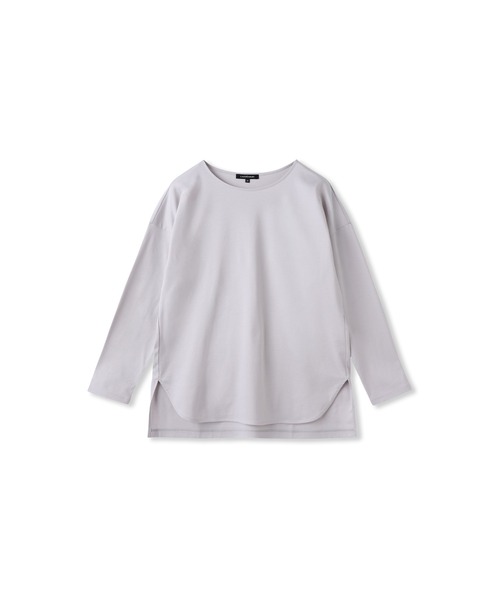 LAUTREAMONT（ロートレアモン）の「【WEB限定】プレミアムコットンコンフォートカットソー≪3サイズ/洗濯機で洗える/接触冷感≫（Tシャツ/カットソー・レディース・チャコールグレー/ブラック/ベージュ/ホワイト/グリーン・11号/9号）」の4枚目の写真