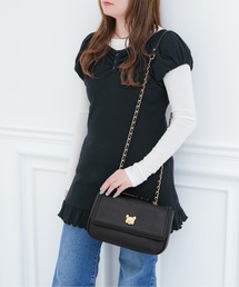 【PAUL & JOE ACCESSOIRES /ポール アンド ジョー アクセソワ 】 3D CAT FACE ショルダーバッグ