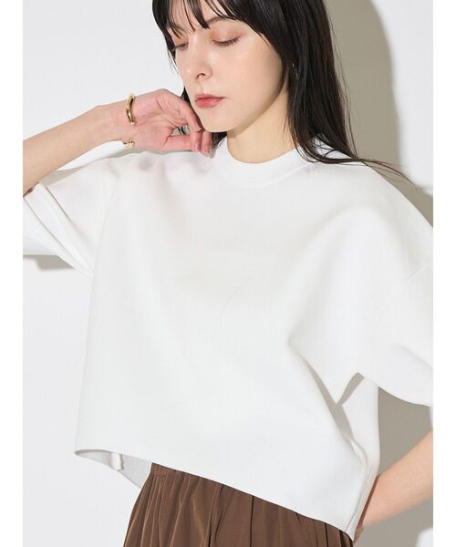 ELENDEEK（エレンディーク）の「フォルムニットトップス（ニット/セーター・レディース・ブラック/オフホワイト/ネイビー・FREE）」の2枚目の写真