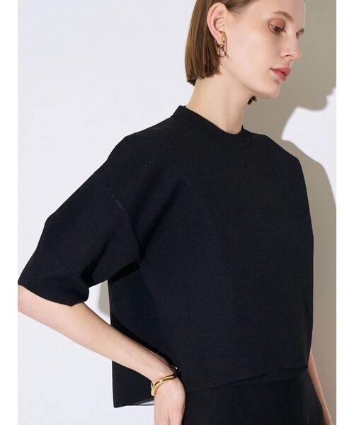 ELENDEEK（エレンディーク）の「フォルムニットトップス（ニット/セーター・レディース・ブラック/オフホワイト/ネイビー・FREE）」の6枚目の写真