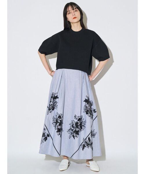 ELENDEEK（エレンディーク）の「フォルムニットトップス（ニット/セーター・レディース・ブラック/オフホワイト/ネイビー・FREE）」の14枚目の写真