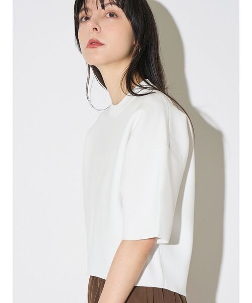 ELENDEEK（エレンディーク）の「フォルムニットトップス（ニット/セーター・レディース・ブラック/オフホワイト/ネイビー・FREE）」の16枚目の写真