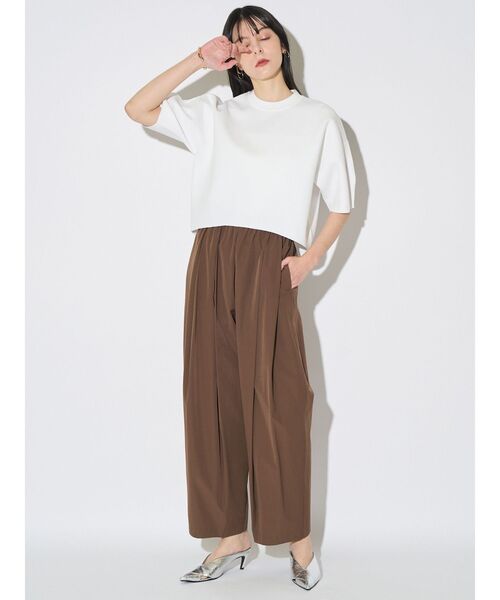 ELENDEEK（エレンディーク）の「フォルムニットトップス（ニット/セーター・レディース・ブラック/オフホワイト/ネイビー・FREE）」の18枚目の写真