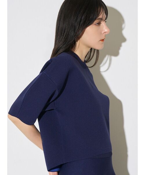 ELENDEEK（エレンディーク）の「フォルムニットトップス（ニット/セーター・レディース・ブラック/オフホワイト/ネイビー・FREE）」の21枚目の写真