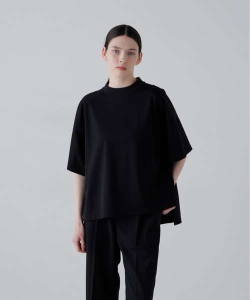 ADORE(アドーア)の「◆ハイゲージコンパクトジャージー半袖(Tシャツ/カットソー・レディース・ピンク/ブラック/ホワイト・38)」の2枚目の写真