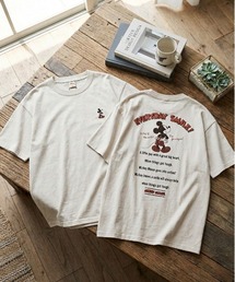 Disney（ディズニー）の「【DISNEY ディズニー】ミッキーマウスUSD加工プリント半袖Tシャツ（Tシャツ/カットソー）」