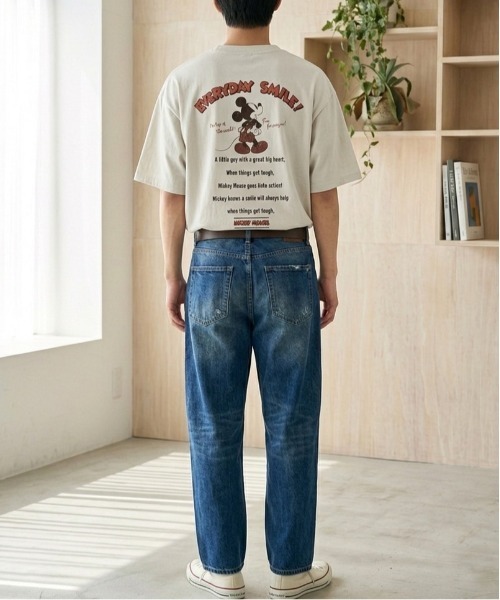 Disney(ディズニー)の「【DISNEY/ディズニー】ミッキーマウスUSD加工プリント半袖Tシャツ/ユニセックス(Tシャツ/カットソー・メンズ・アイボリー/ブラック系その他/ホワイト系その他/スミクロ・L/M/LL)」の17枚目の写真
