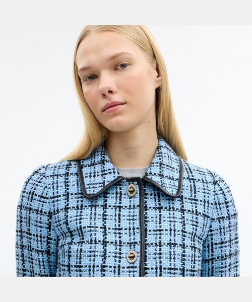 COACH(コーチ)の「ターンロック ツイード ジャケット(その他アウター・レディース・ブルー系その他・SMALL/MEDIUM)」の3枚目の写真