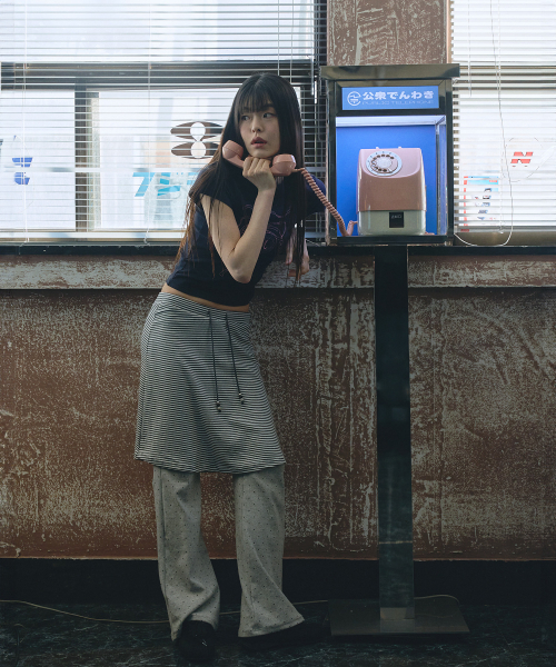 MIHEV(ミヘブ)の「Mハートペンダント半袖Tシャツネイビー(Tシャツ/カットソー・レディース・その他・FREE)」の5枚目の写真