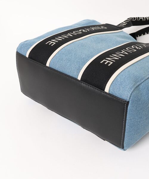 PINKY&DIANNE（ピンキーアンドダイアン）の「PINKY＆DIANNE（ピンキー＆ダイアン）　レイク2　トート（トートバッグ・レディース・ブラック/ブルー/ホワイト・FREE）」の5枚目の写真