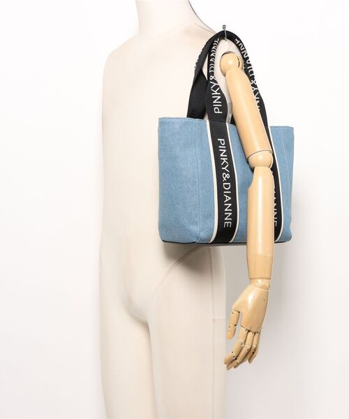 PINKY&DIANNE（ピンキーアンドダイアン）の「PINKY＆DIANNE（ピンキー＆ダイアン）　レイク2　トート（トートバッグ・レディース・ブラック/ブルー/ホワイト・FREE）」の10枚目の写真