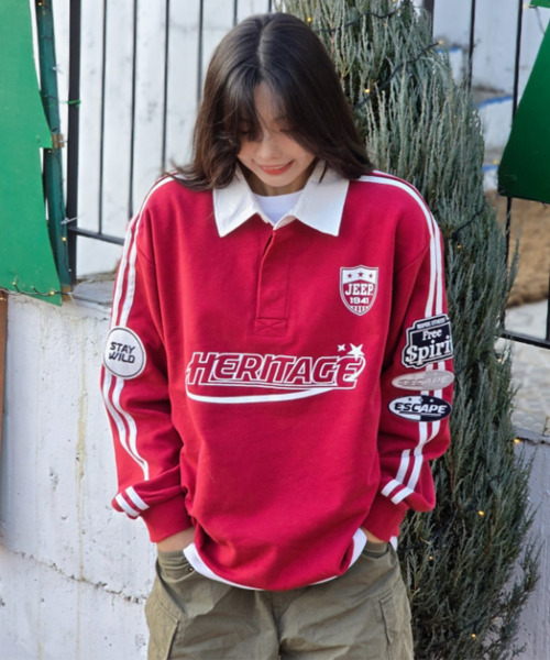 JEEP（ジープ）の「RUSH トラックカラー スウェット (JQ5TSU821RD)（ポロシャツ・レディース・その他・SMALL/MEDIUM/LARGE/X-LARGE/2XL）」の13枚目の写真