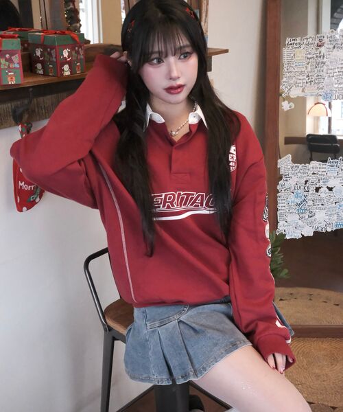 JEEP（ジープ）の「RUSH トラックカラー スウェット (JQ5TSU821RD)（ポロシャツ・レディース・その他・SMALL/MEDIUM/LARGE/X-LARGE/2XL）」の3枚目の写真