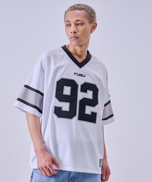 FUBU( フブ)の「FUBU フブ ブランド Game Shirts/ゲームTシャツ(Tシャツ/カットソー・メンズ・サックスブルー/ホワイト/ブラック・M/XXL/XL/L)」の2枚目の写真