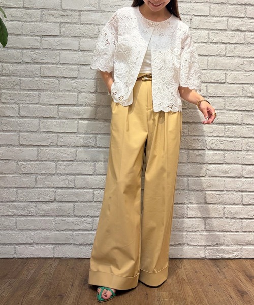 CADUNE（カデュネ）の「ブラウスジャケット（シャツ/ブラウス・レディース・ホワイト/ライトブルー/ブラック・38/36）」の11枚目の写真