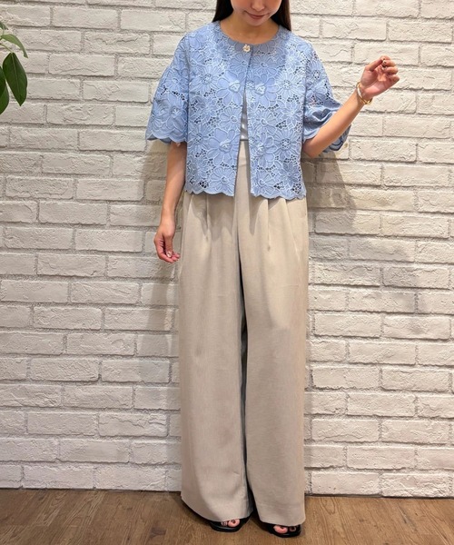 CADUNE（カデュネ）の「ブラウスジャケット（シャツ/ブラウス・レディース・ホワイト/ライトブルー/ブラック・38/36）」の15枚目の写真