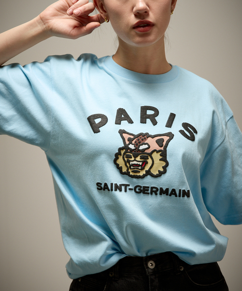 PARIS SAINT-GERMAIN（パリサンジェルマン）の「【Paris Saint-Germain / パリ・サン＝ジェルマン】 JP COLLEGE LOGO TEE（Tシャツ/カットソー・メンズ・ブラック/ブルー系その他/ピンク/ホワイト・X-LARGE/LARGE/MEDIUM/SMALL）」の3枚目の写真