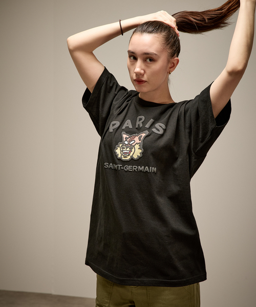 PARIS SAINT-GERMAIN（パリサンジェルマン）の「【Paris Saint-Germain / パリ・サン＝ジェルマン】 JP COLLEGE LOGO TEE（Tシャツ/カットソー・メンズ・ブラック/ブルー系その他/ピンク/ホワイト・X-LARGE/LARGE/MEDIUM/SMALL）」の5枚目の写真