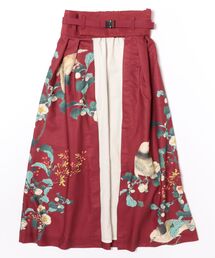 【倭物やカヤ】花鳥 重ね着用スカート