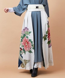 倭物やカヤ（ワモノヤカヤ）の「【倭物やカヤ】花鳥 重ね着用スカート（スカート）」