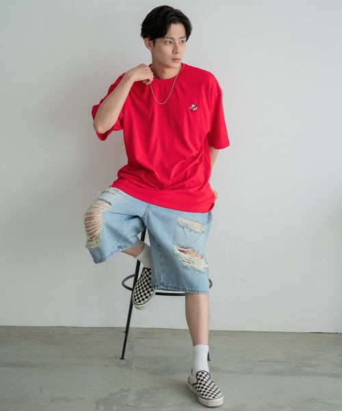 En serio TOKYO(エンソリオトーキョー)の「【SIDEWAYSTANCE】刺繍ノーウェイ半袖Tシャツ SIDE24-056(Tシャツ/カットソー・メンズ・アッシュ/ブラック/ホワイト・SMALL/MEDIUM/LARGE/X-LARGE)」の8枚目の写真