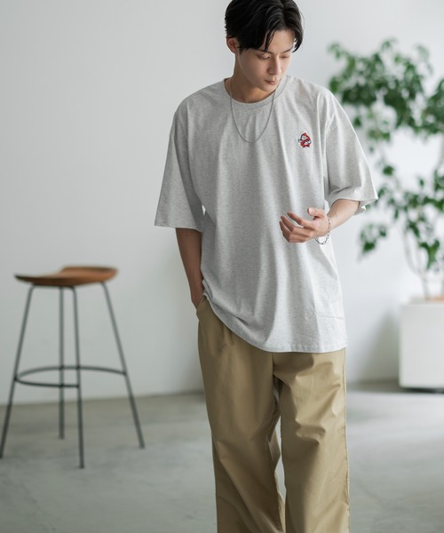 En serio TOKYO(エンソリオトーキョー)の「【SIDEWAYSTANCE】刺繍ノーウェイ半袖Tシャツ SIDE24-056(Tシャツ/カットソー・メンズ・アッシュ/ブラック/ホワイト・SMALL/MEDIUM/LARGE/X-LARGE)」の11枚目の写真
