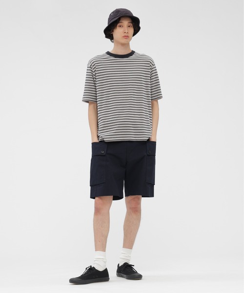 MHL.（エムエイチエル）の「WASHED COTTON NYLON RIPSTOP（その他パンツ・メンズ・ネイビー・SMALL/MEDIUM/LARGE）」の3枚目の写真