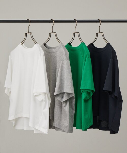 BEARDSLEY(ビアズリー)の「スクエアTee(Tシャツ/カットソー・レディース・ホワイト/グリーン/ライトグレー/ネイビー・FREE)」の5枚目の写真