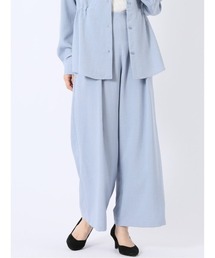 m.f.editorial（エムエフエディトリアル）の「【ストレッチ ゆったり リラックス】m.f.エディトリアル レディース タンブラーオックス ワイドパンツ(セットアップ可能)（スラックス）」