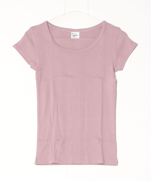 MILLER(ミラー)の「Robert P. Miller / パネルリブ半袖無地 / 807C(Tシャツ/カットソー・レディース・ブラック/チャコールグレー/オレンジ系その他/ブラック系その他/ホワイト系その他4/ホワイト系その他2/グレー/ホワイト系その他3/ピンク/ホワイト/グレー系その他4/イエロー/グレー系その他3/ミント・FREE)」の13枚目の写真