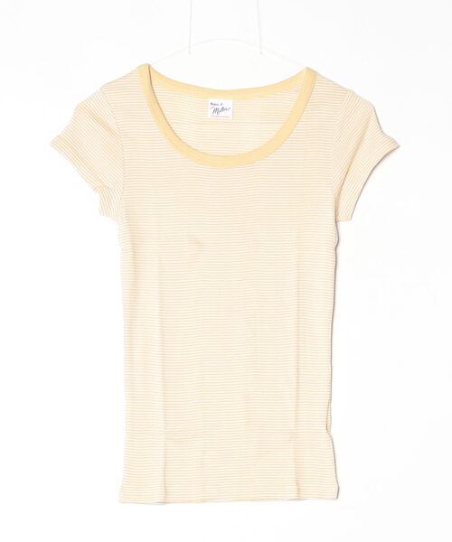 MILLER(ミラー)の「Robert P. Miller / パネルリブ半袖無地 / 807C(Tシャツ/カットソー・レディース・ブラック/チャコールグレー/オレンジ系その他/ブラック系その他/ホワイト系その他4/ホワイト系その他2/グレー/ホワイト系その他3/ピンク/ホワイト/グレー系その他4/イエロー/グレー系その他3/ミント・FREE)」の12枚目の写真