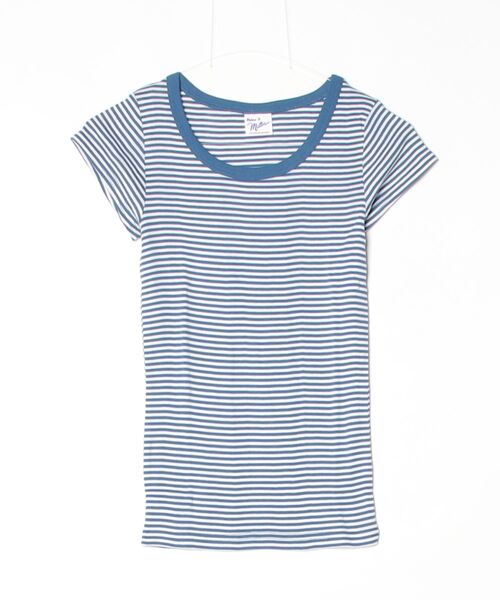 MILLER(ミラー)の「Robert P. Miller / パネルリブ半袖無地 / 807C(Tシャツ/カットソー・レディース・ブラック/チャコールグレー/オレンジ系その他/ブラック系その他/ホワイト系その他4/ホワイト系その他2/グレー/ホワイト系その他3/ピンク/ホワイト/グレー系その他4/イエロー/グレー系その他3/ミント・FREE)」の5枚目の写真