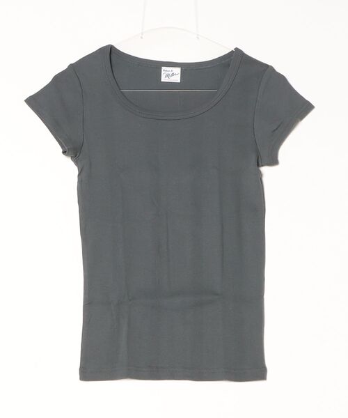 MILLER(ミラー)の「Robert P. Miller / パネルリブ半袖無地 / 807C(Tシャツ/カットソー・レディース・ブラック/チャコールグレー/オレンジ系その他/ブラック系その他/ホワイト系その他4/ホワイト系その他2/グレー/ホワイト系その他3/ピンク/ホワイト/グレー系その他4/イエロー/グレー系その他3/ミント・FREE)」の22枚目の写真