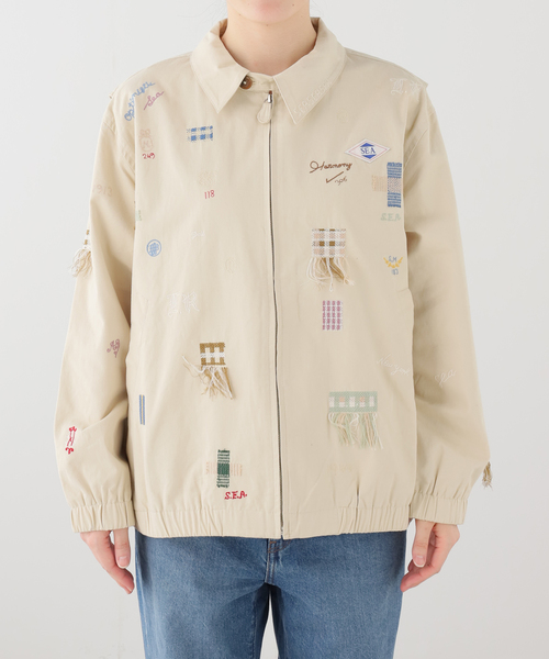 U by SPICK&SPAN（ユーバイスピックアンドスパン）の「Sea New York/シー ニューヨーク CLAIRA EMB JACKET（その他アウター・レディース・ベージュ・SMALL）」の4枚目の写真