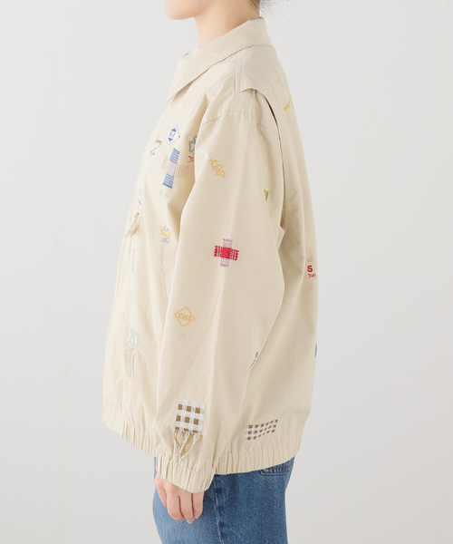 U by SPICK&SPAN（ユーバイスピックアンドスパン）の「Sea New York/シー ニューヨーク CLAIRA EMB JACKET（その他アウター・レディース・ベージュ・SMALL）」の3枚目の写真
