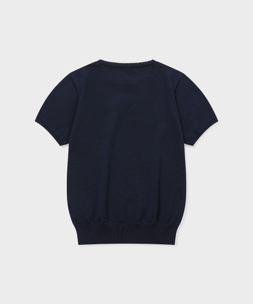 GRUNDEN（グルンデン）の「COOL COTTON KNIT TOP (INK NAVY)（ニット/セーター・レディース・その他・OS）」の2枚目の写真