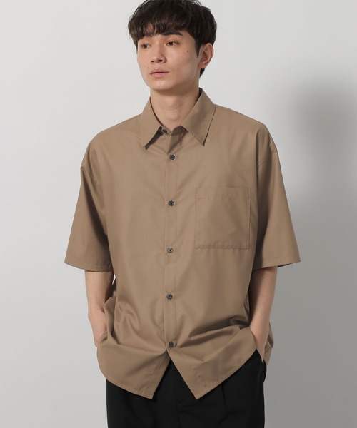 LAKOLE(ラコレ)の「シルキーTRレギュラーシャツ / 645760(シャツ/ブラウス・メンズ・ブラック/グレー/ベージュ・LARGE/MEDIUM)」の3枚目の写真