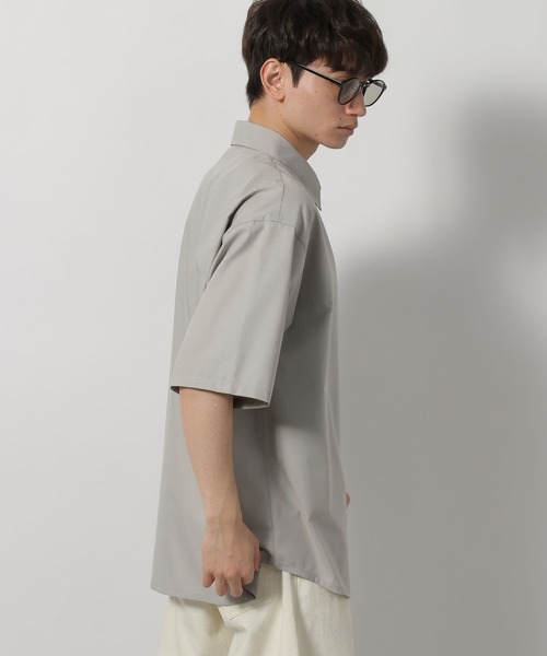 LAKOLE(ラコレ)の「シルキーTRレギュラーシャツ / 645760(シャツ/ブラウス・メンズ・ブラック/グレー/ベージュ・LARGE/MEDIUM)」の9枚目の写真
