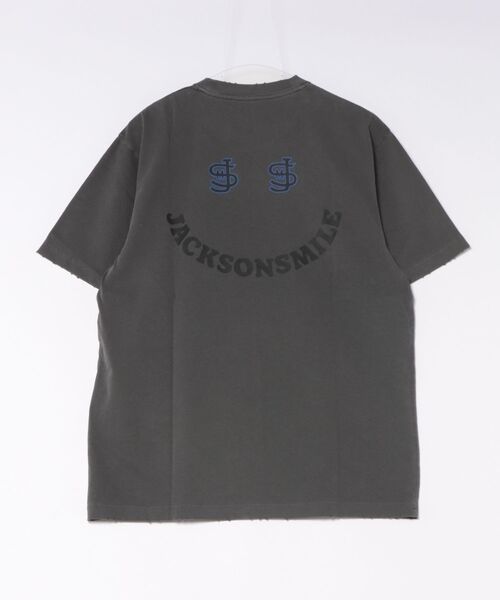 ムラサキスポーツ（ムラサキスポーツ）の「DEAR LAUREL/ディアローレル×ジャクソンマティス 半袖 Tシャツ DL26S-JM2104（Tシャツ/カットソー・メンズ・チャコールグレー/ホワイト・S/M/L）」の4枚目の写真